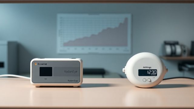 Airthings Corentium Home vs. Ecosense RD200 RadonEye Long-Term Drift Analysis: 6-Month Comparison