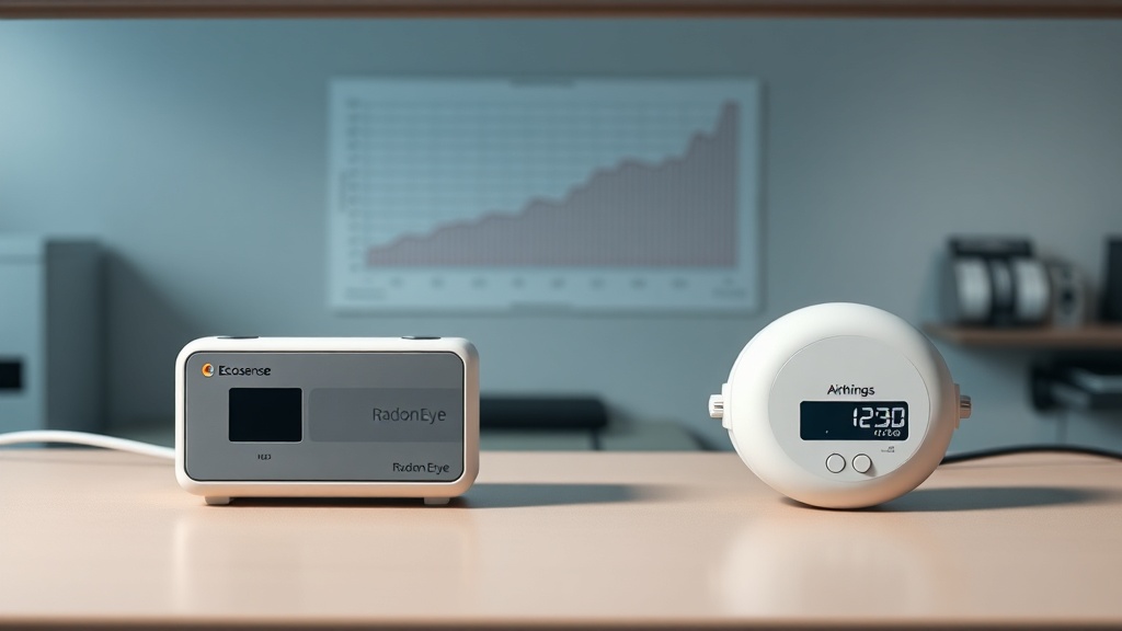 Airthings Corentium Home vs. Ecosense RD200 RadonEye Long-Term Drift Analysis: 6-Month Comparison